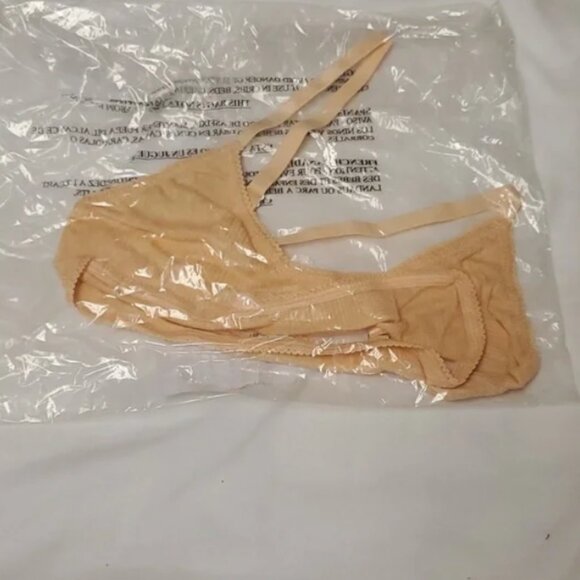 Intimately Free People Pointelle Bralette in Light Orange Size S NWT $30 - Picture 5 of 11